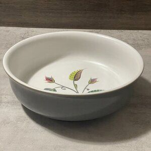 Vintage Denby Langley Spring 8.75 Stoneware Round Vegetable Serving Bowl c.1950
